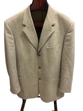Today’s Man International Collection Tan Cashmere Blazer- Made In Italy